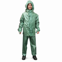 Rubberized suit for a miner